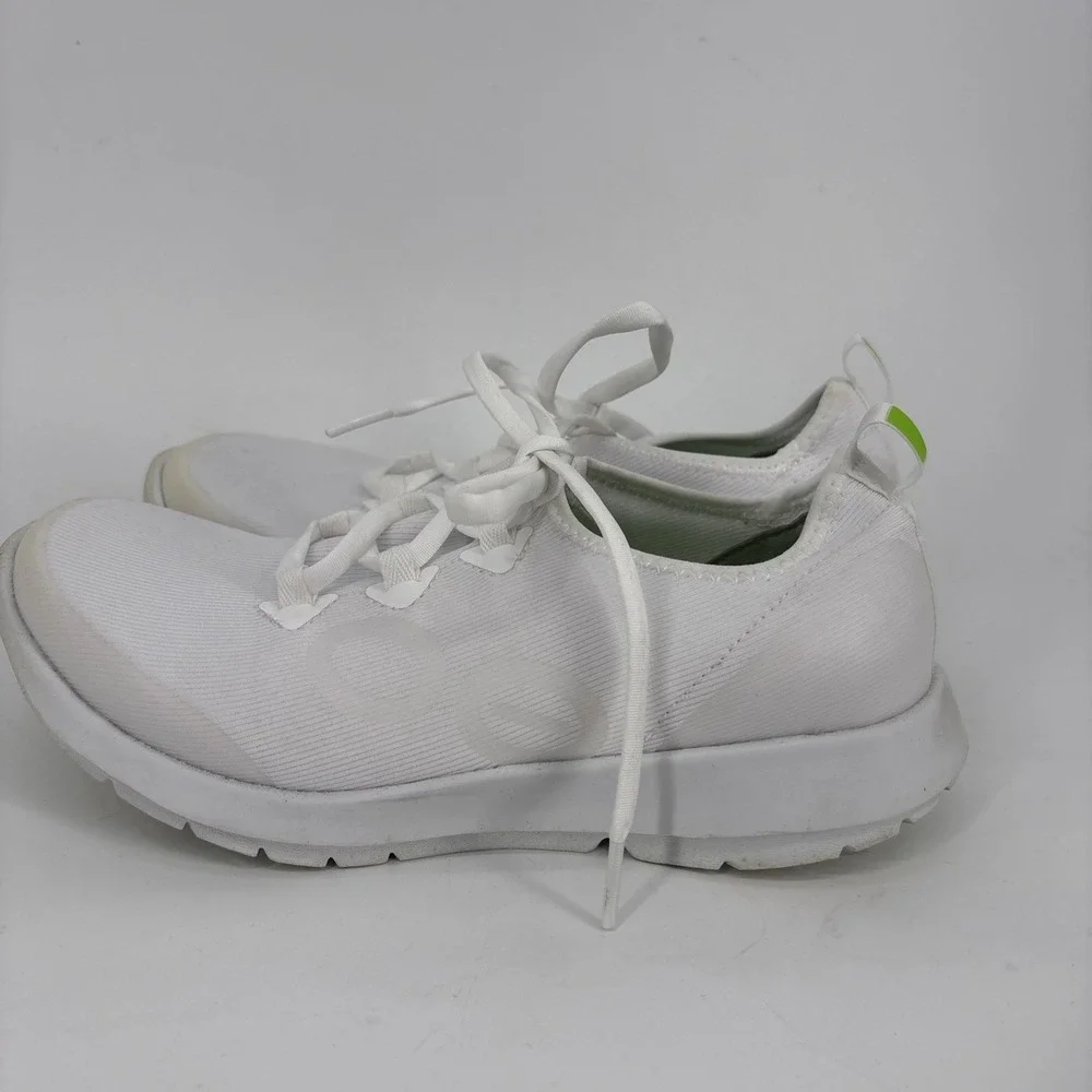 OOFOS OOmg Sport LS Sneakers Womens 9 EU 40 White Fabric Walking Comfort Shoes